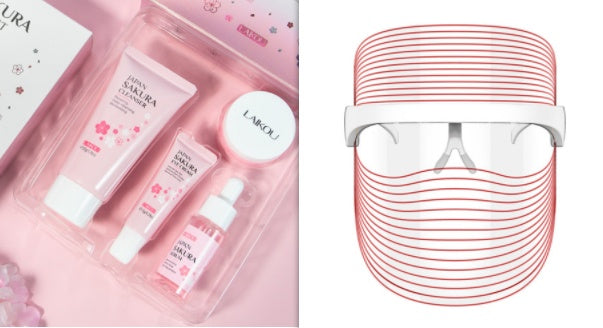 REVELA 7 Color LED Mask Red Light Therapy Skin Rejuvenation Massager 