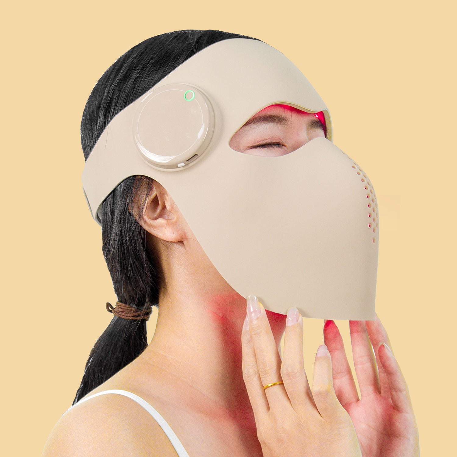 REVELA 7 Color LED Mask Red Light Therapy Skin Rejuvenation Massager 