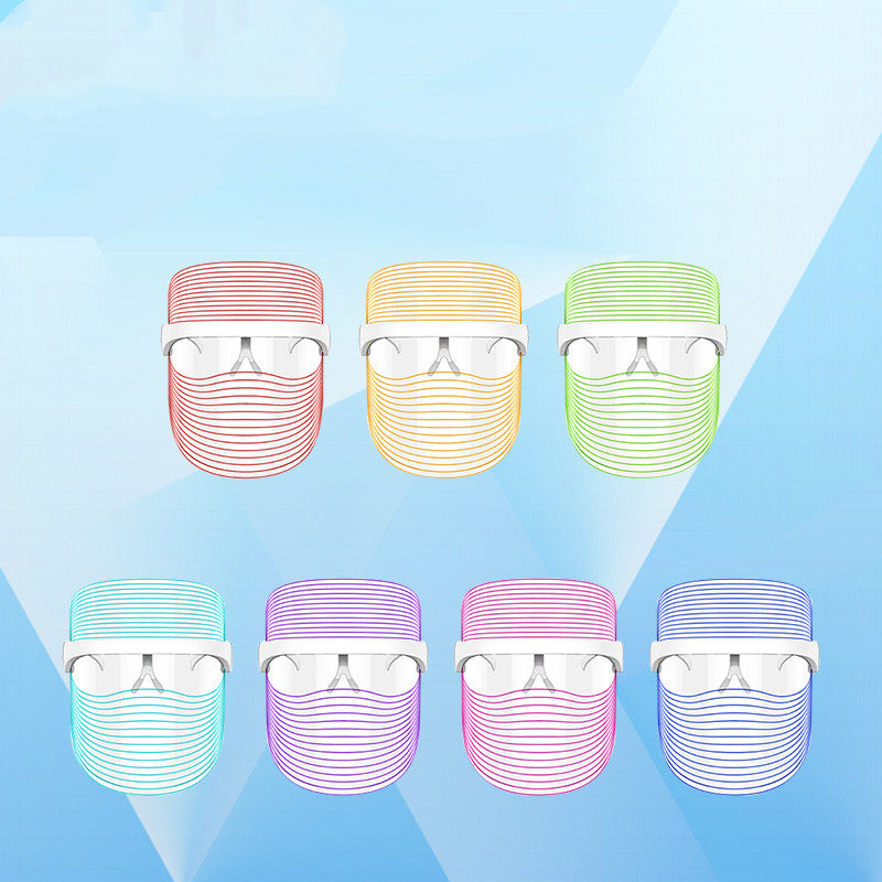 REVELA 7 Color LED Mask Red Light Therapy Skin Rejuvenation Massager 