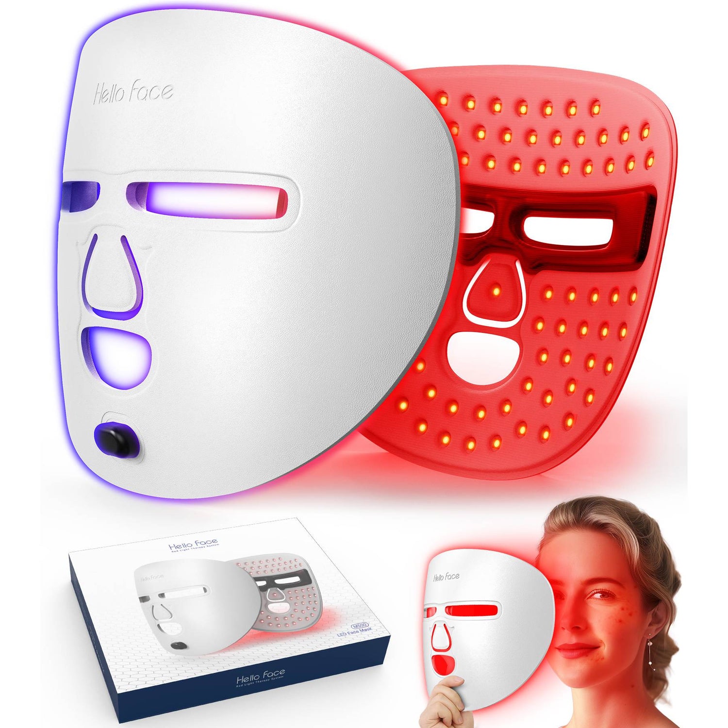 REVELA Household LED Beauty Color Light Mask Led Red And Blue Beaut