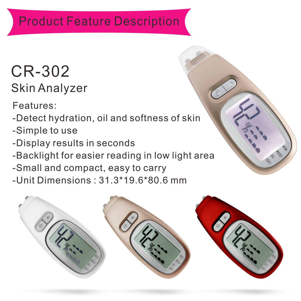 REVELA 7 Color LED Mask Red Light Therapy Skin Rejuvenation Massager 
